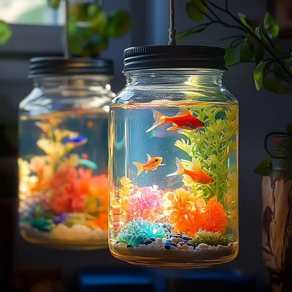DIY Mason Jar Aquarium