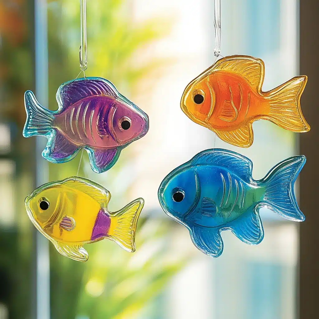 Tropical Fish Gel Window Clings