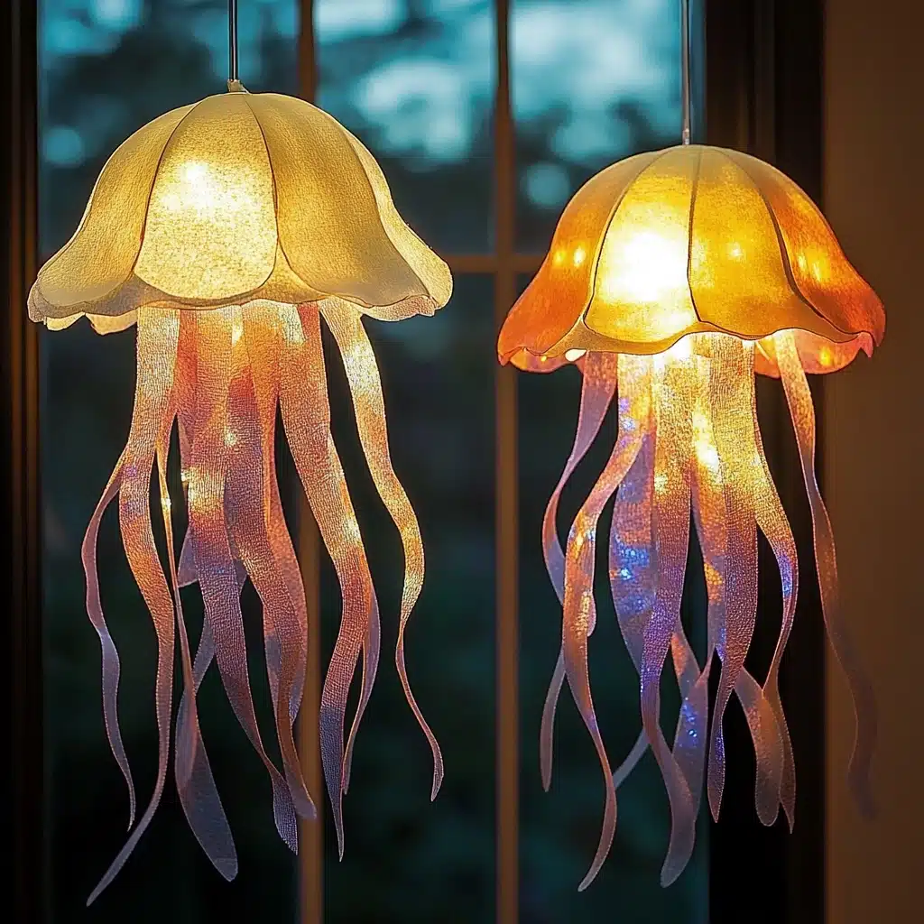 Glowing Tissue Paper Jellyfish Craft