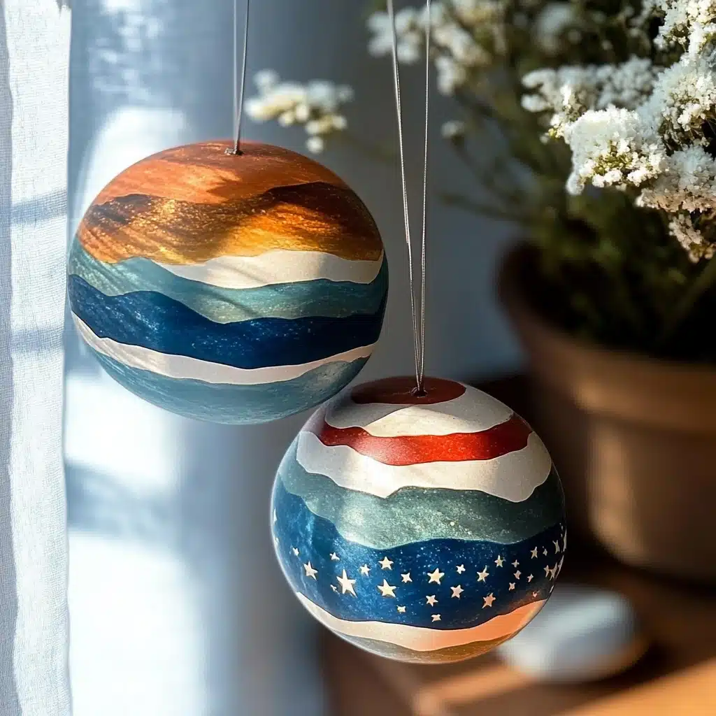 Patriotic painted rocks DIY