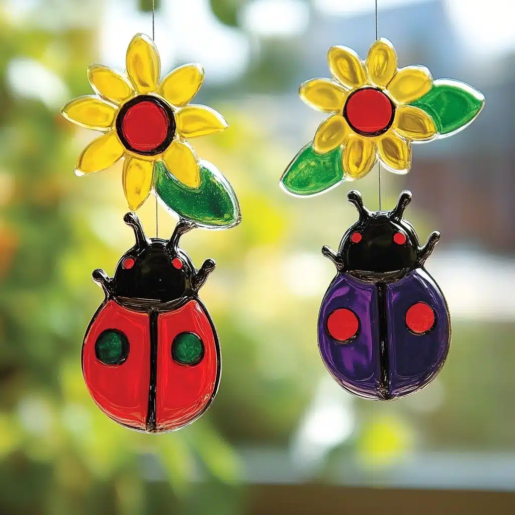 DIY Ladybug Window Clings
