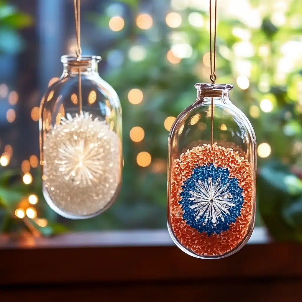 DIY colored rice decoration