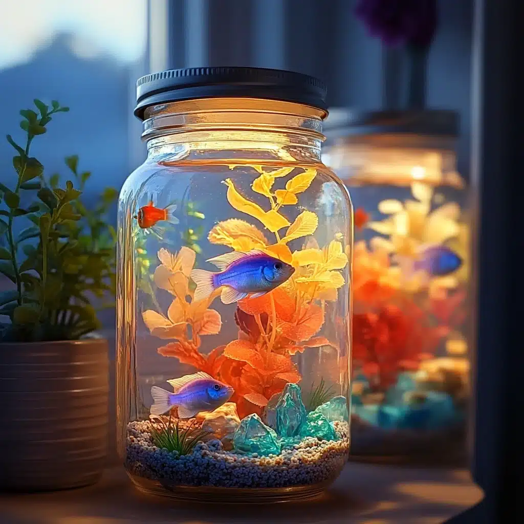 DIY Mason Jar Aquarium