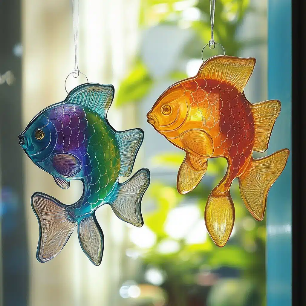 Tropical Fish Gel Window Clings