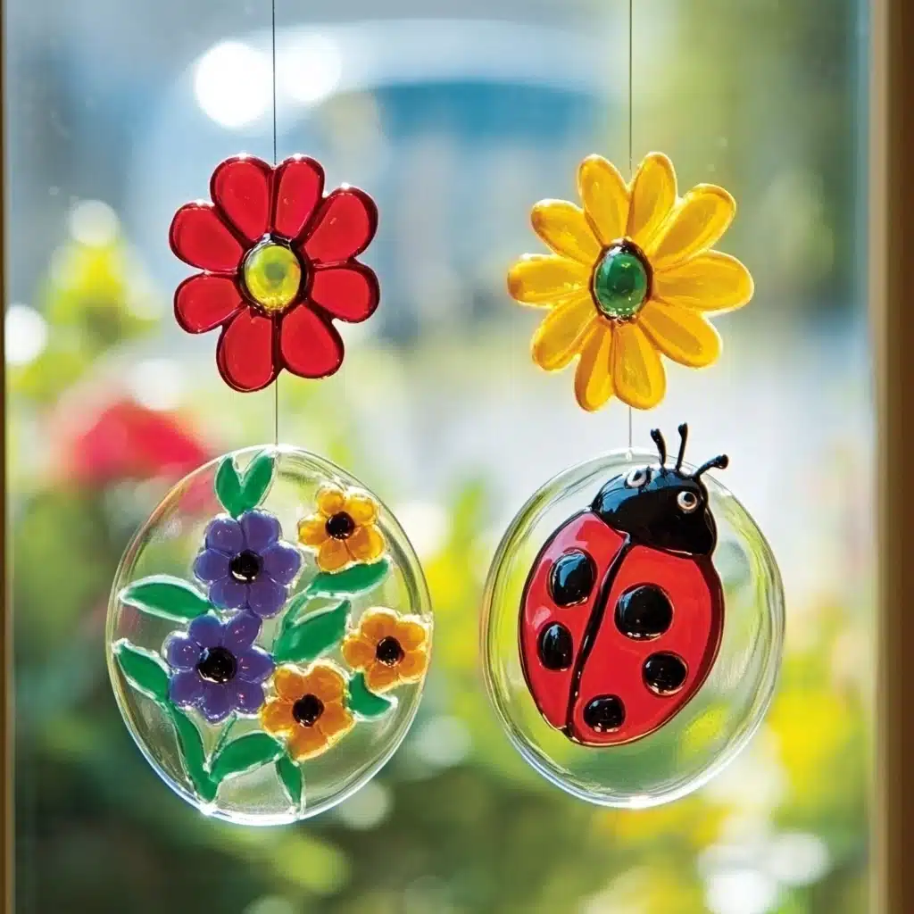 DIY Ladybug Window Clings