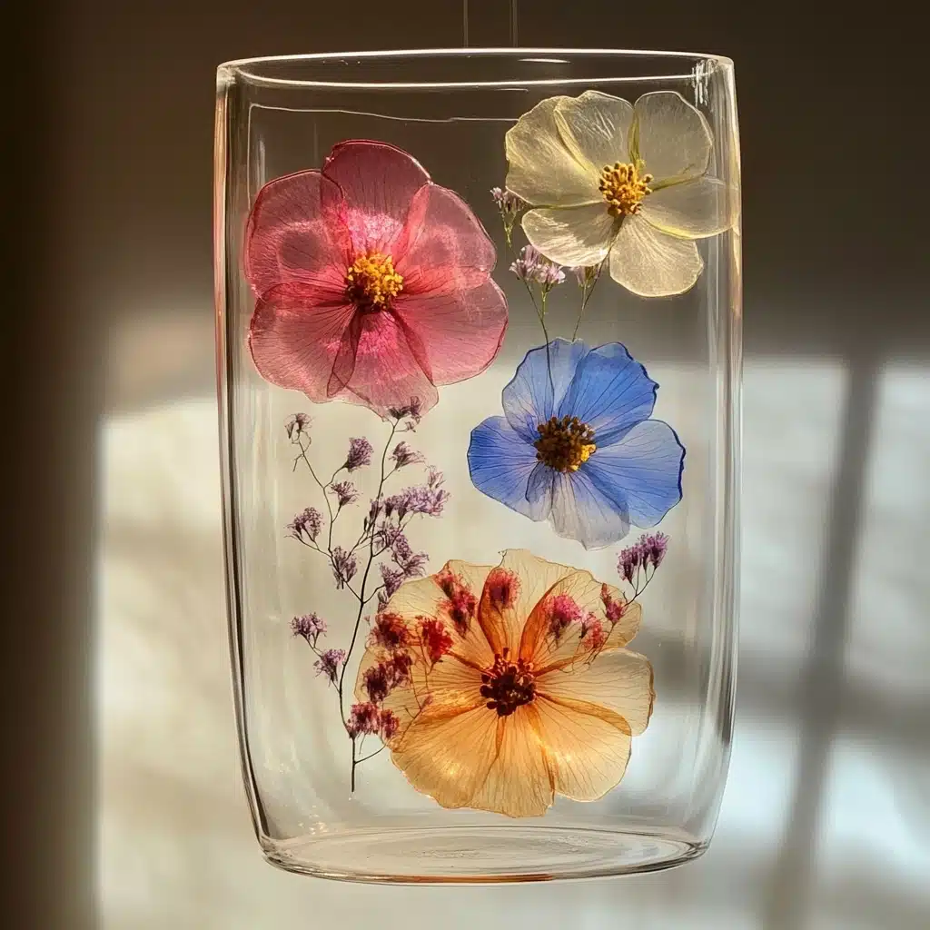 DIY Pressed Flower Vase