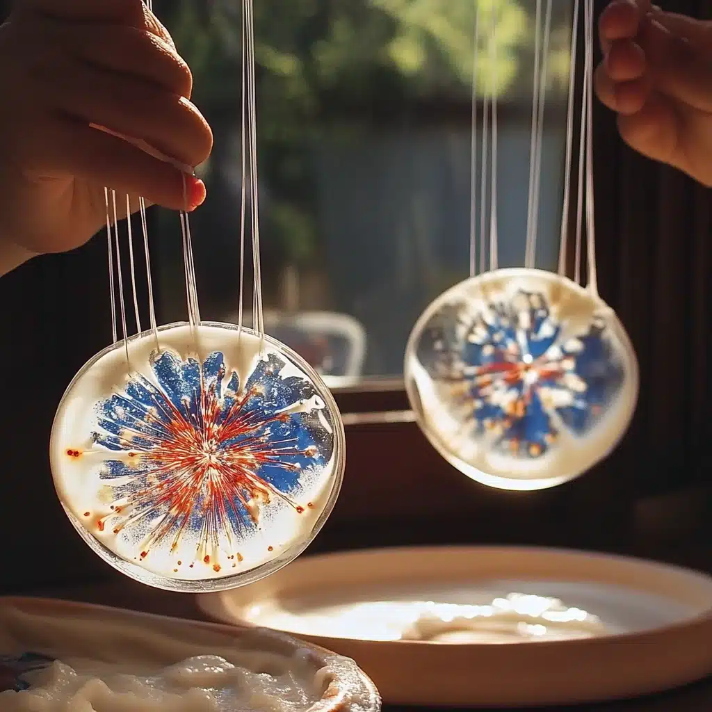 Shaving cream fireworks