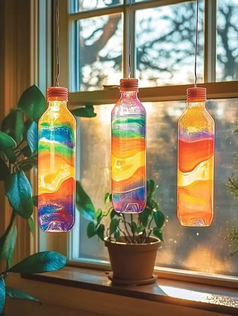 Recycled Plastic Bottle Suncatchers