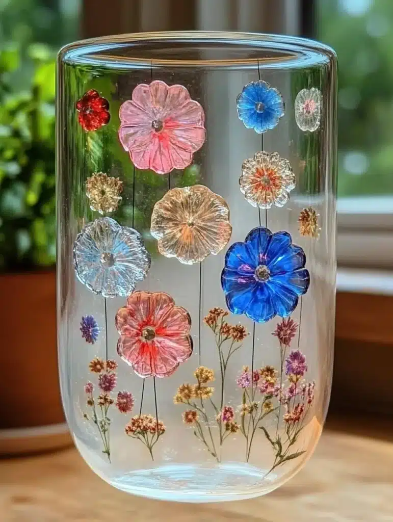 Easy Pressed Flower Vase DIY