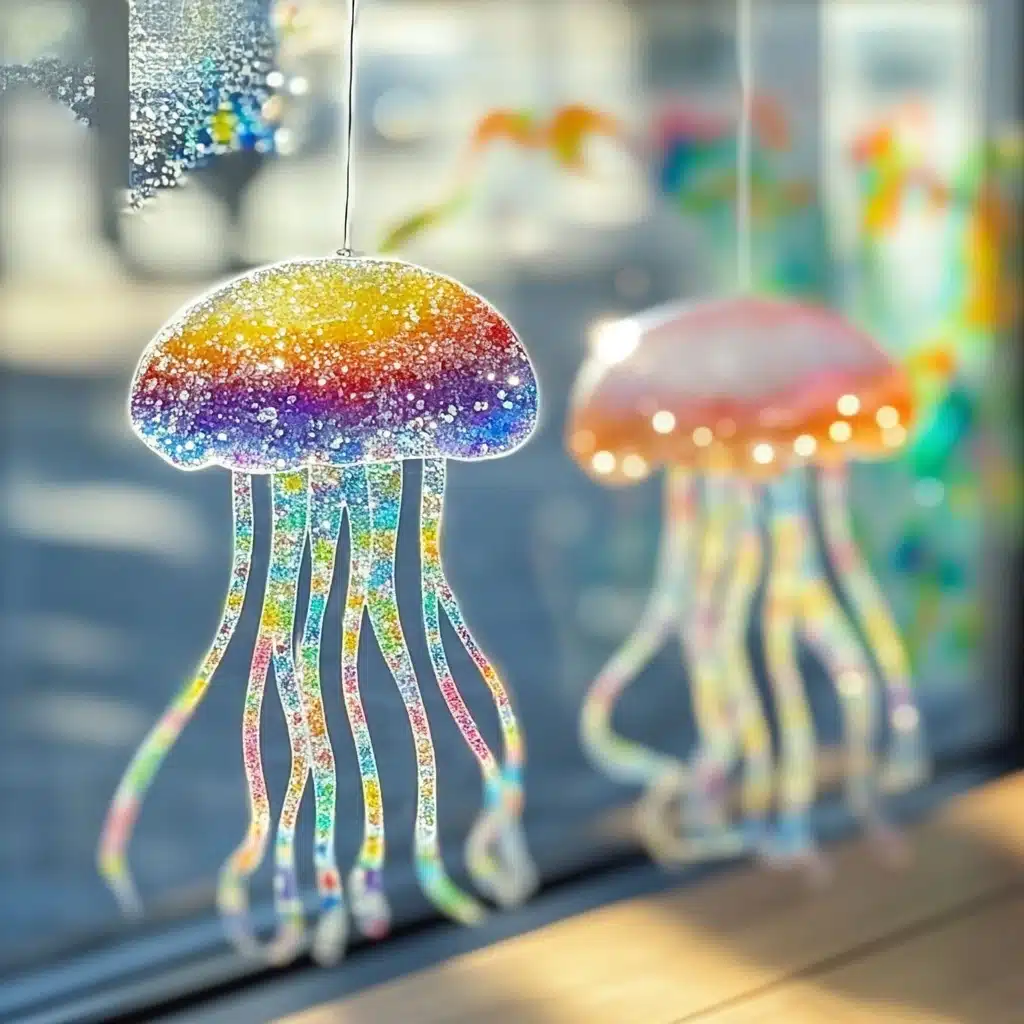 Jellyfish Salt Painting for Kids