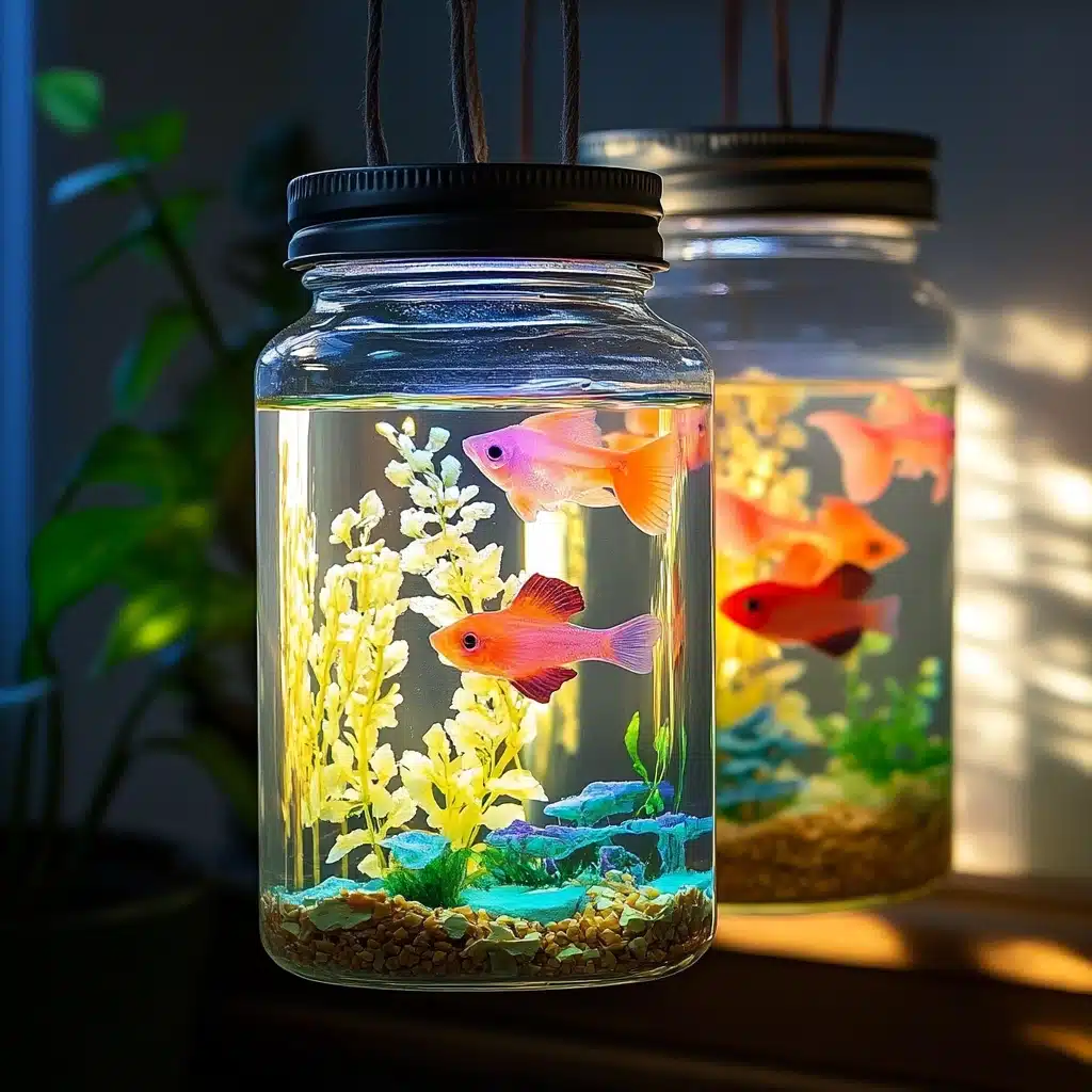 DIY Mason Jar Aquarium