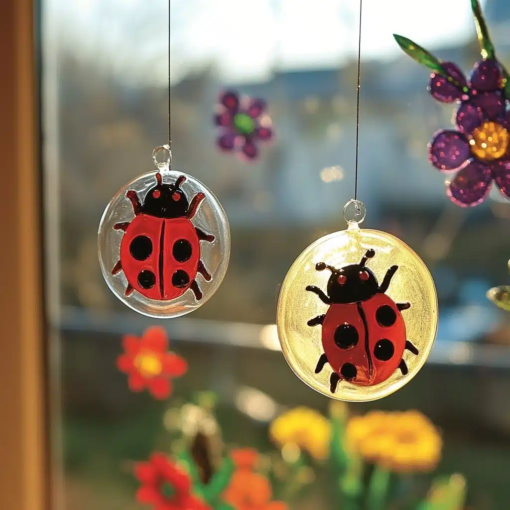 DIY Ladybug Window Clings