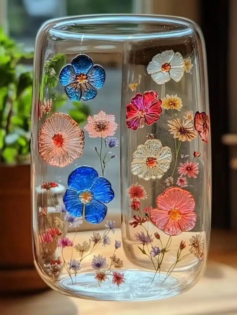 Easy Pressed Flower Vase DIY