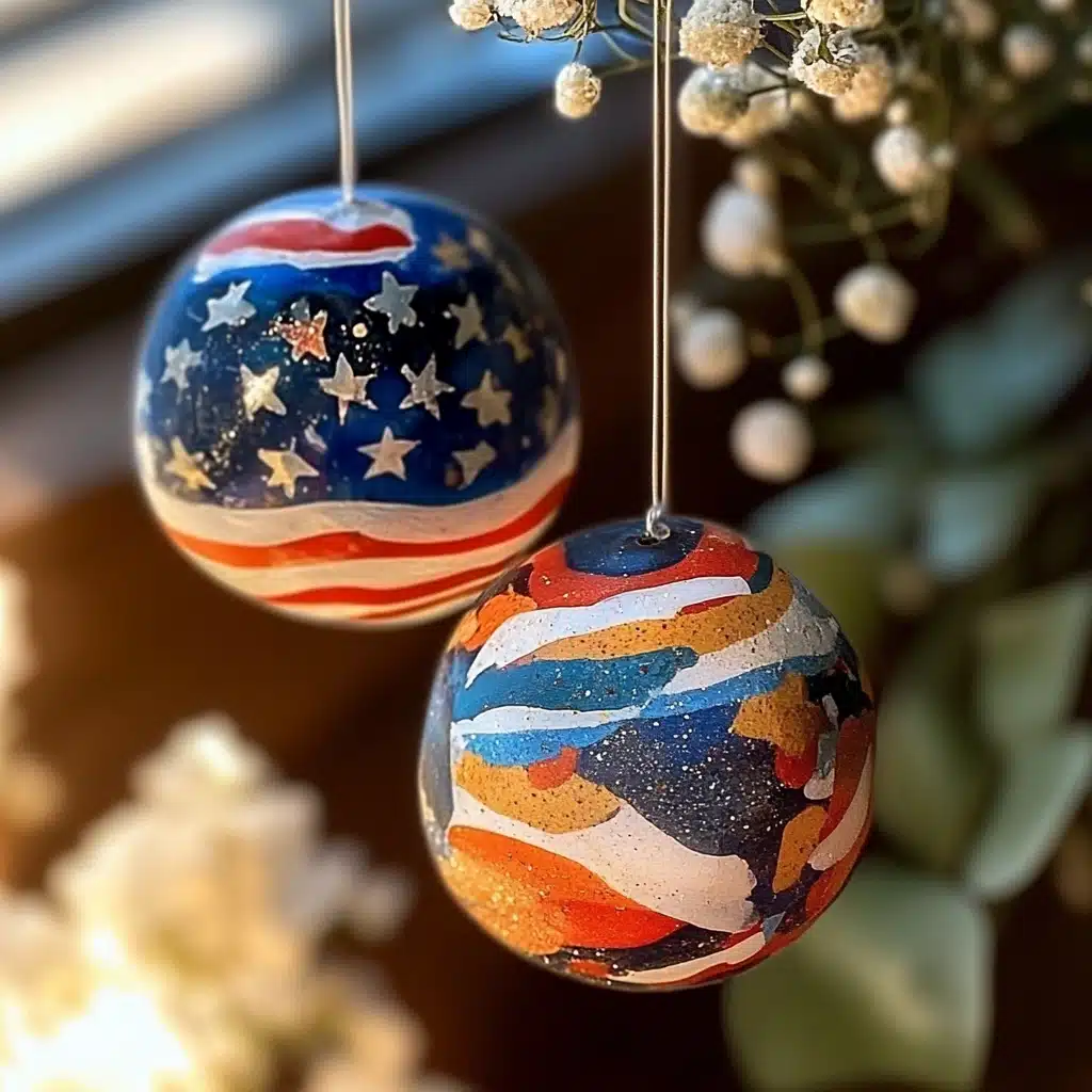 Patriotic painted rocks DIY