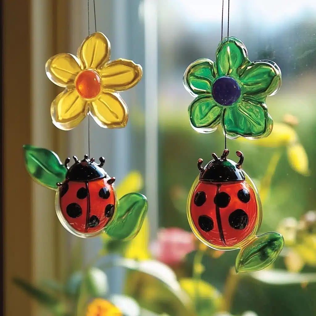 DIY Ladybug Window Clings