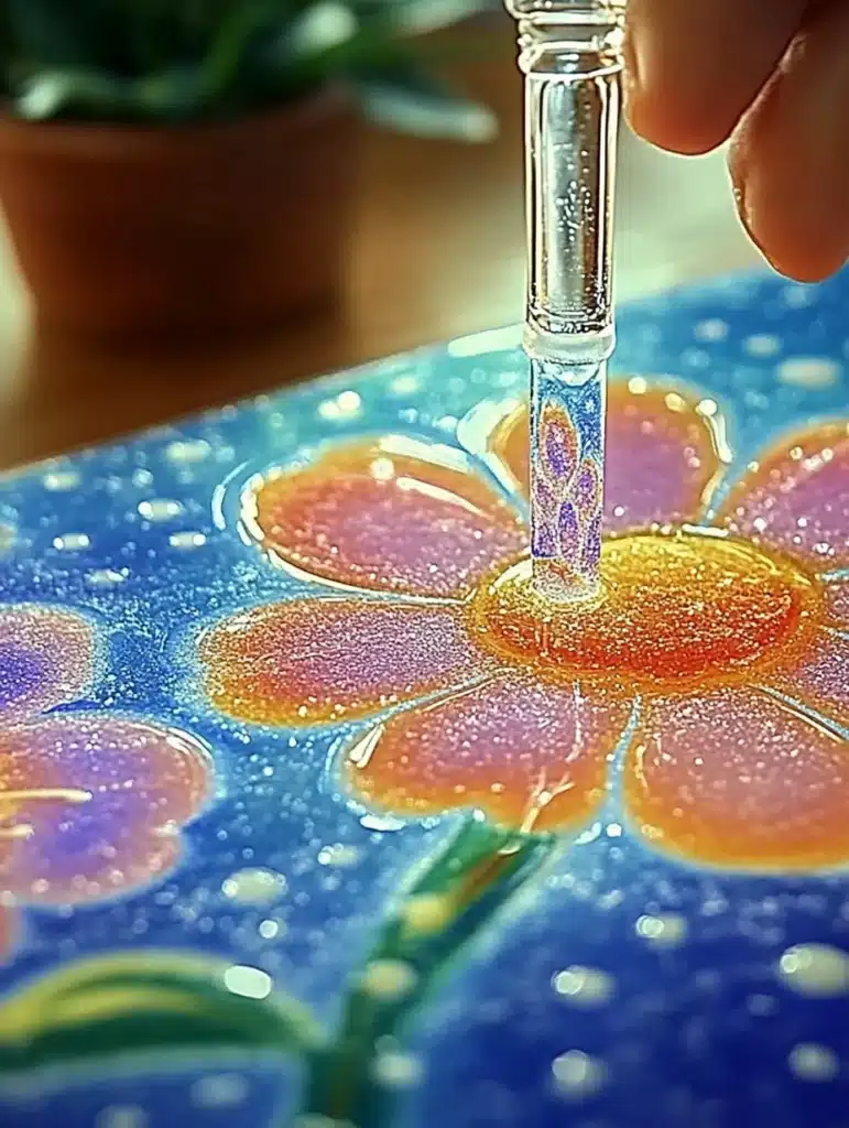 DIY Flowers Salt Painting for Kids