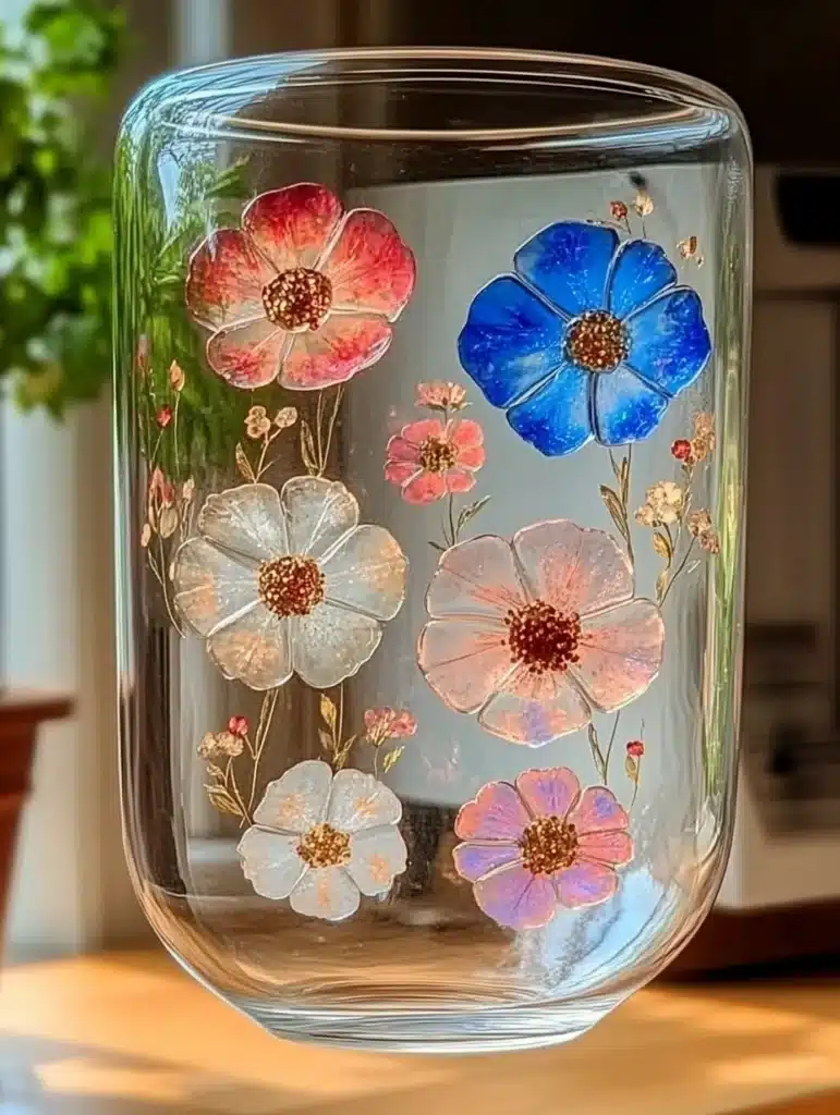 Easy Pressed Flower Vase DIY