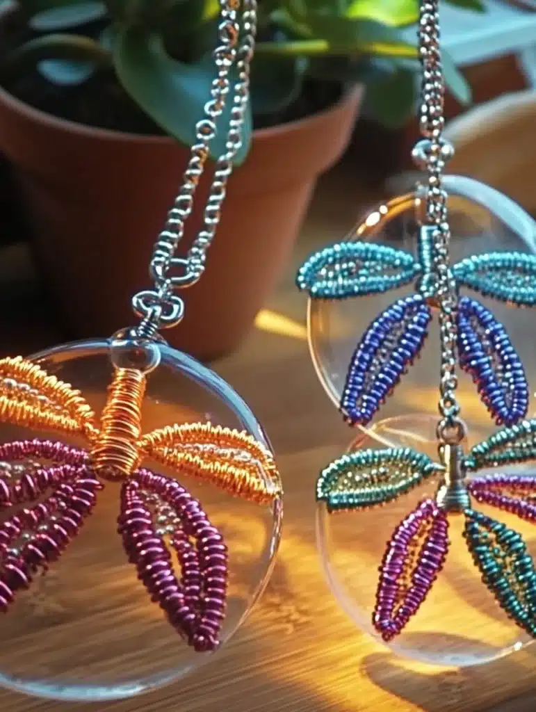 DIY Dragonfly Keychain