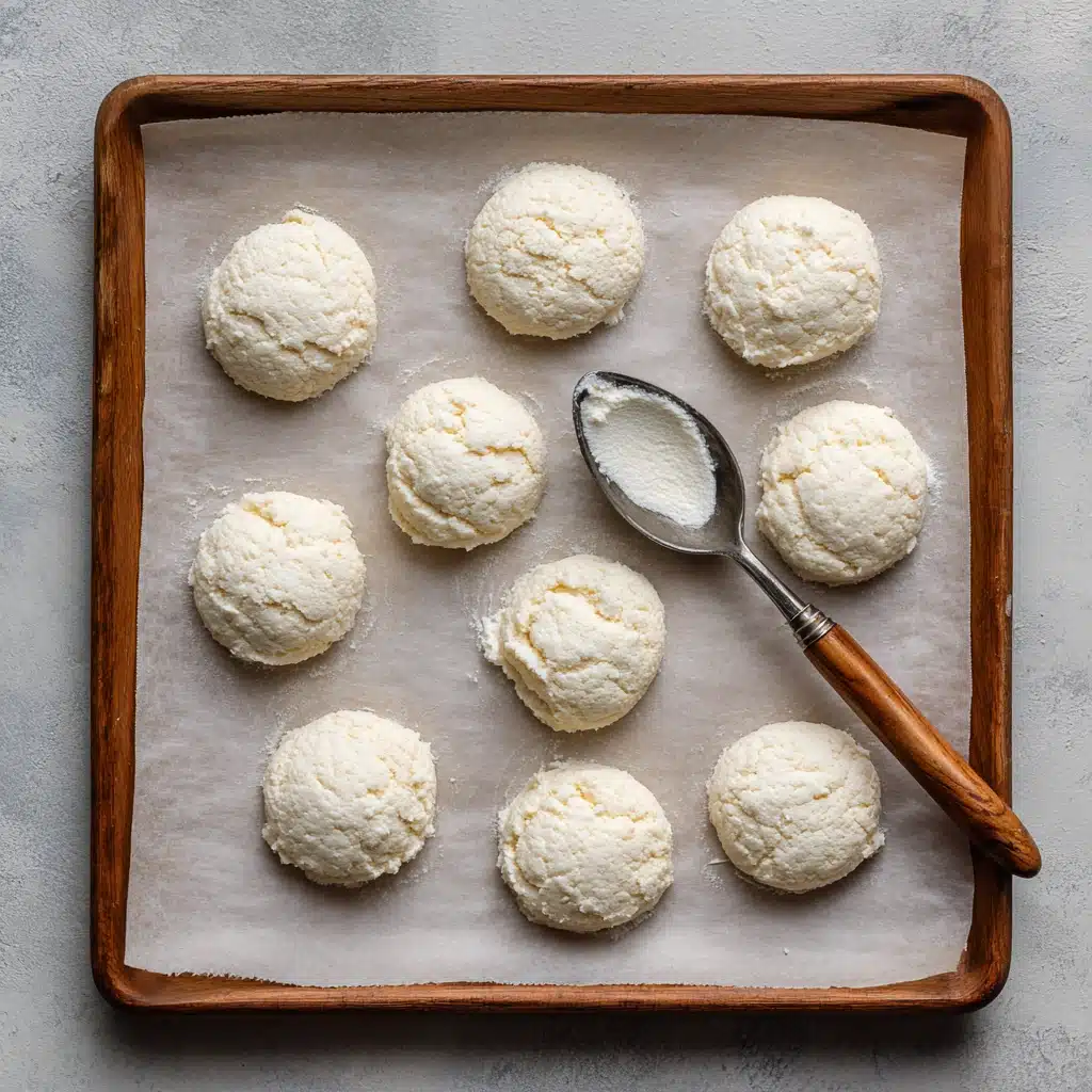 Shaped cloud bread ready to bake
